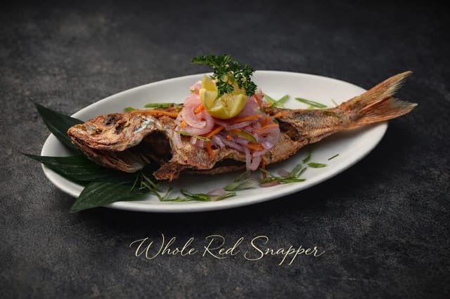Whole Red Snapper.
